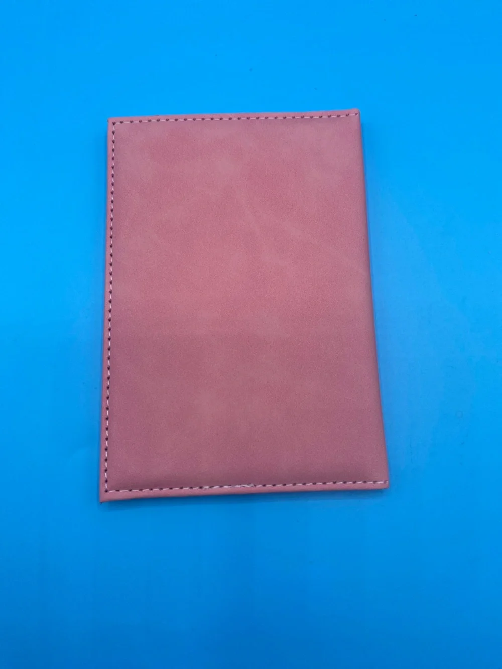Soft Pink Passport Holder Travel Cover with Embossed Design